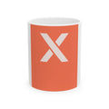 Orange X Symbol Ceramic Mug