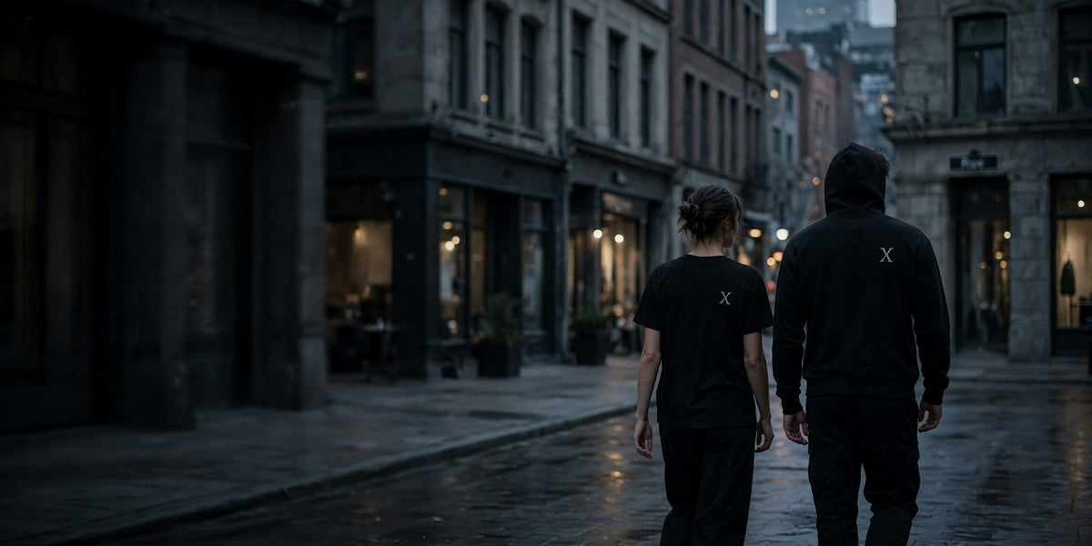 XANDER banniere A propos — rue du Vieux-Montreal au crepuscule
